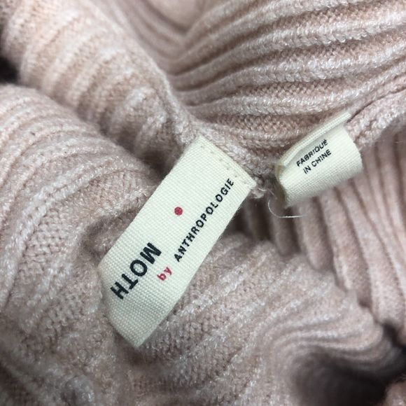 Moth by Anthropologie Women Knit Sweater Top Size Medium Rayon Blend B217 -20 - Picture 6 of 14